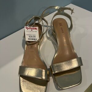 Anne Klein Gold Women's Sandals
